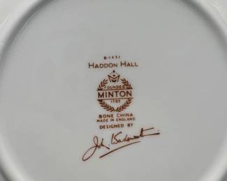 Minton Haddon Hall Bone China Wide Rim Soup Bowls