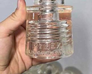 36 Glass Insulators. 35 are PYREX