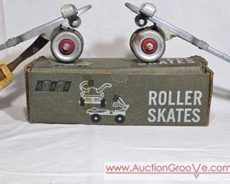 Vintage Roller Skates. One Pair New 1 Pair Used. LR