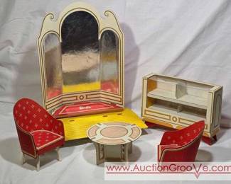 1962 Matel Barbie Cardboard Furniture