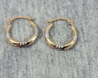 10K Gold 12 diameter Earrings