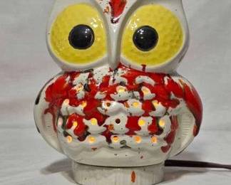 Vintage Owl Lamp