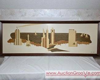 CHICAGO Mid Century Modern Cityscape Panorama by Fran Arnot