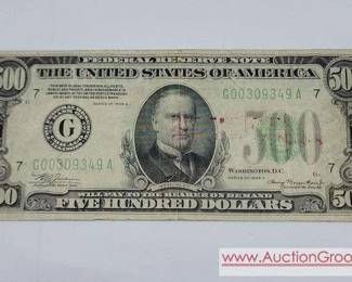 $500 BILL