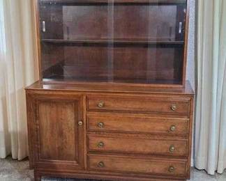 MCM Willett 2 Piece Cherry Wood China Hutch