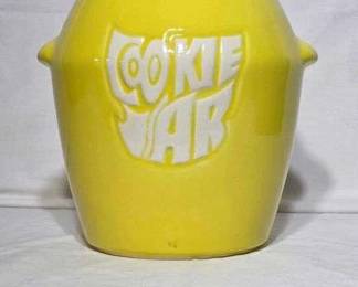 MCM. 1960s Yellow Nelson McCoy Mid Century Vintage Cookie Jar