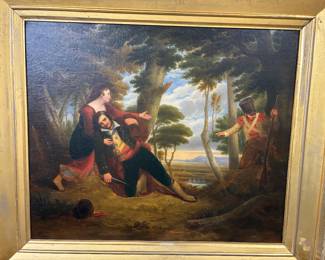 William Rickarby Miller 1818 to 1893 oil on canvas signed and dated 1846