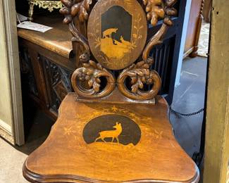 Late 19th century, Black Forest child’s music chair