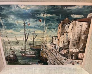 Jerome Balleroy born 1915 oil on board