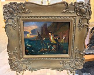 19th century oil on board