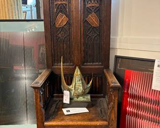 Fabulous Large French chair with hidden seat