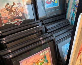 75 Disney and Hanna Barbara limited edition handpainted animations