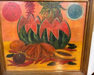 F. kahlo 1943 oil on board