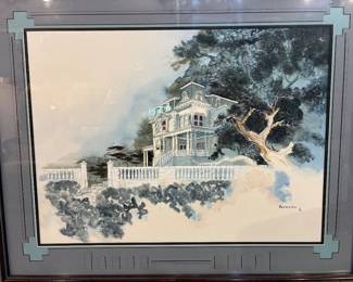 Fabulous, original watercolor, signed, Henderson HH