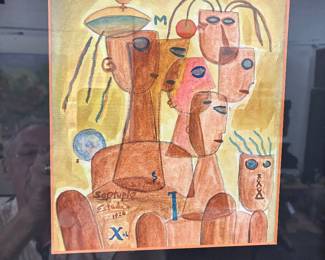 XUL Solar watercolor dated 1955
