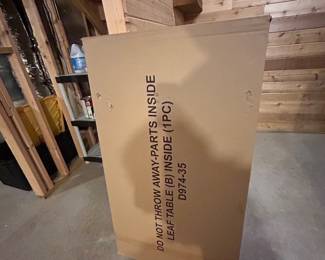 Leaf for dining table still in box 