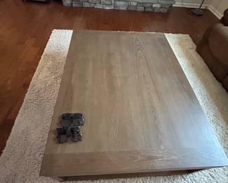 Top view of large coffee table 