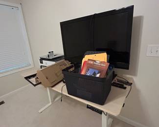 Electric standing desk and other office goodies