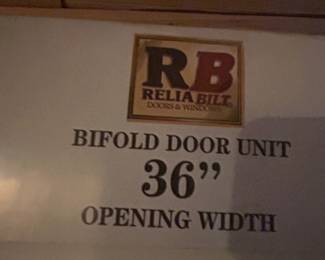 New bifold door units 