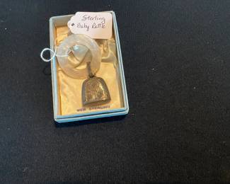 STERLING SILVER BABY RATTLE 