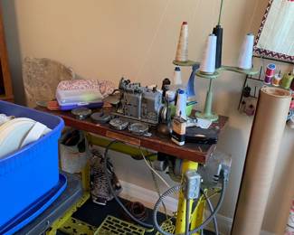 The Merrow working sewing  machine