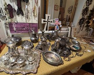 Silver plated pieces