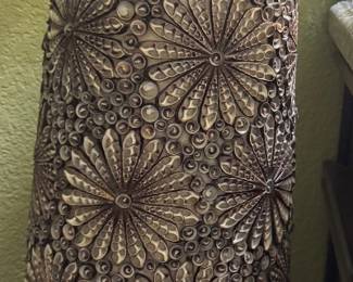 46 inches Tall Sea Shell Vintage vase. 