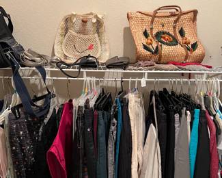 Ladies clothing, handbags