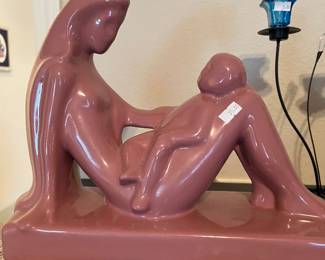 Haeger Mother & Child pottery