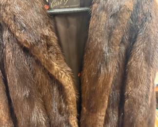 Vintage Muskrat Fur Coat 