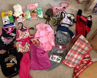 small dog clothes, most gently used