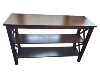 Console Table with Shelves