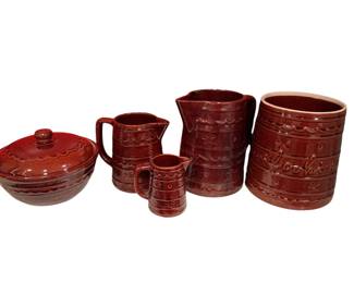 Marcrest Stoneware Pitchers Cookie Jar Etc