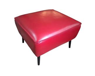 Violino MCM Style Red Ottoman Footstool