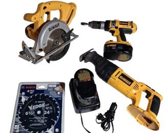 DeWalt 18v Set Saw Drill Etc