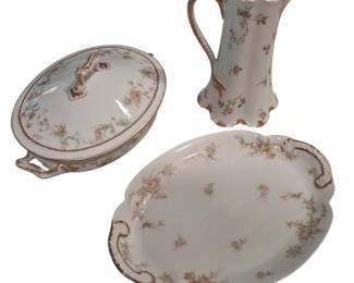 Antique Haviland Limoges Chocolate Pot, Etc