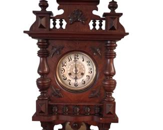 19th Century Antique German Wall Clock Gustav Becker