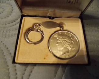 Silver Dollar Key Chain