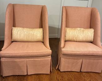 Pair of fine upholstered chairs