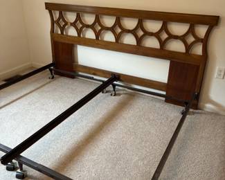 King size bed headboard and frame 82”w x 39”h