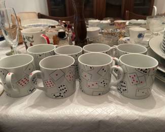 8 piece midcentury bridge china set