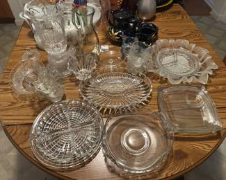 Assorted glassware