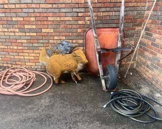 Riverview whell barell. water hose, target prtice animals