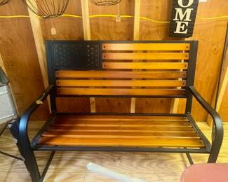 Riverview wooden bench