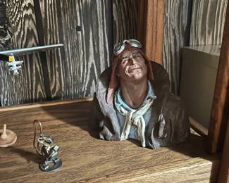 1973 Michael Garman "Flying Leather" Aviator Bust