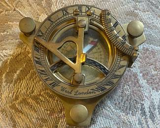 Nautical Brass Sundial 