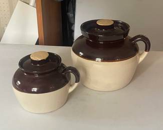 Stoneware Bean Pots