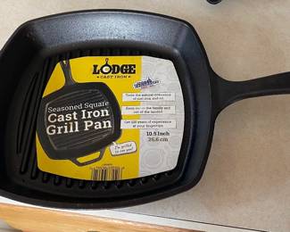 LODGE Cast-Iron Grill Pan