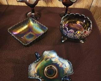 Beautiful carnival glass