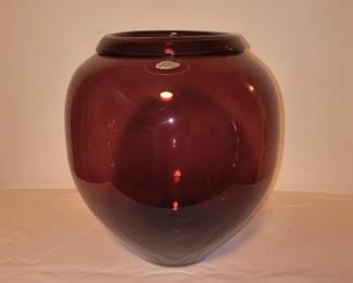 Blenko purple bowl 